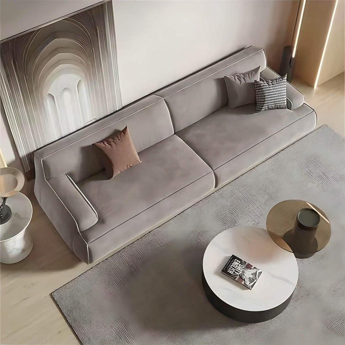 كنبة خشب زان 240*85*85 سم - IST21 High Style