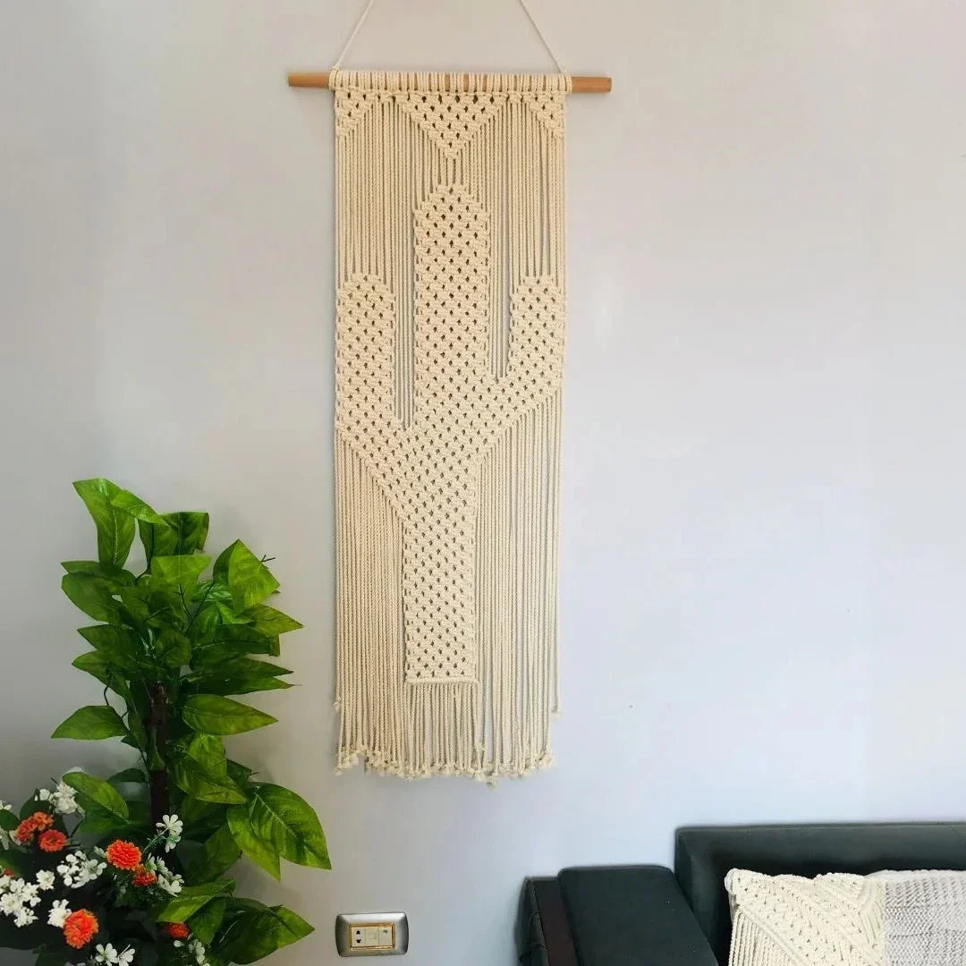 مكرمية حائط قطن و موسكي، 40*115 سم