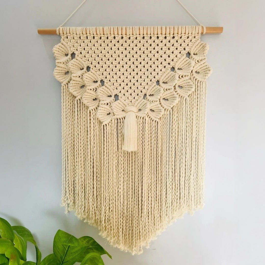 مكرمية حائط قطن و موسكي، 55*75 سم