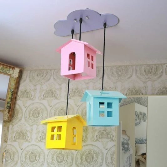 نجفة خشب، 18*50 سم - متعددة الالوان