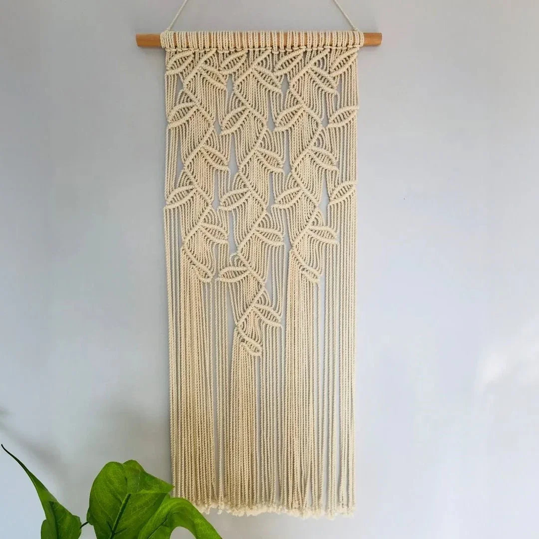 مكرمية حائط قطن و موسكي، 40*90 سم