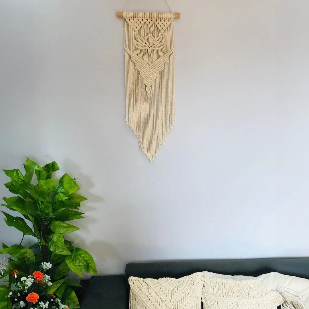 مكرمية حائط قطن و موسكي، 25*75 سم