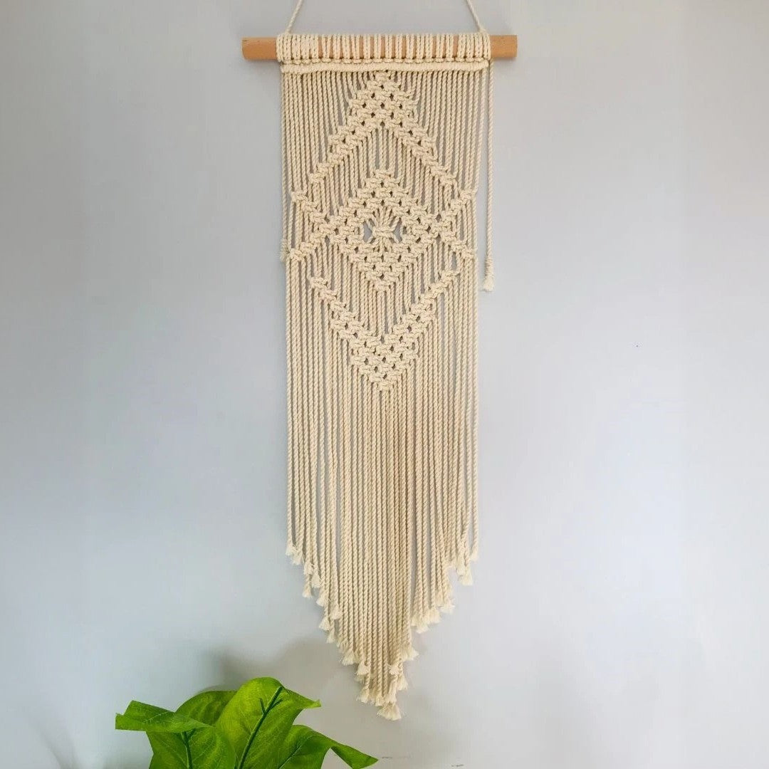 مكرمية حائط قطن و موسكي، 25*75 سم