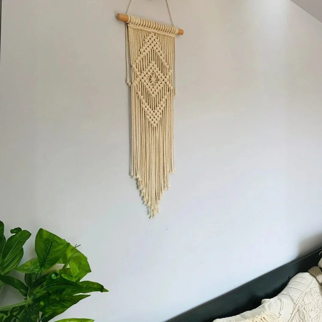 مكرمية حائط قطن و موسكي، 25*75 سم