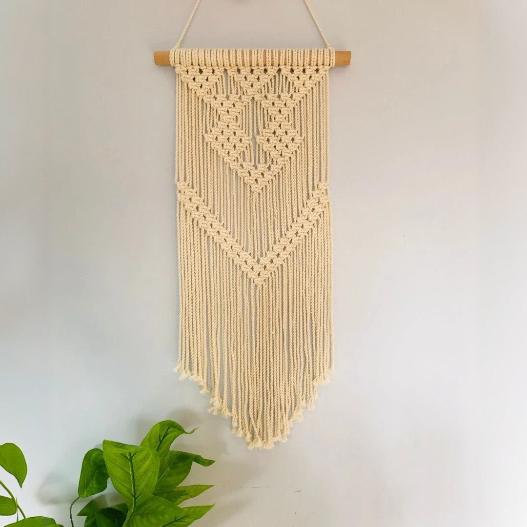 مكرمية حائط قطن و موسكي، 30*70 سم