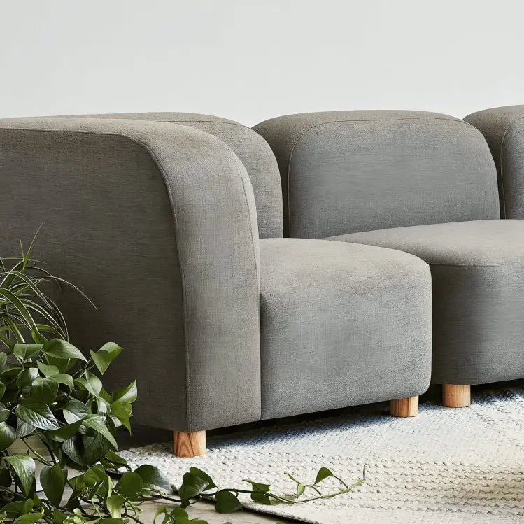 كنبة ثلاثية زان أحمر 220*80*75 سم - KAR36 - Homix