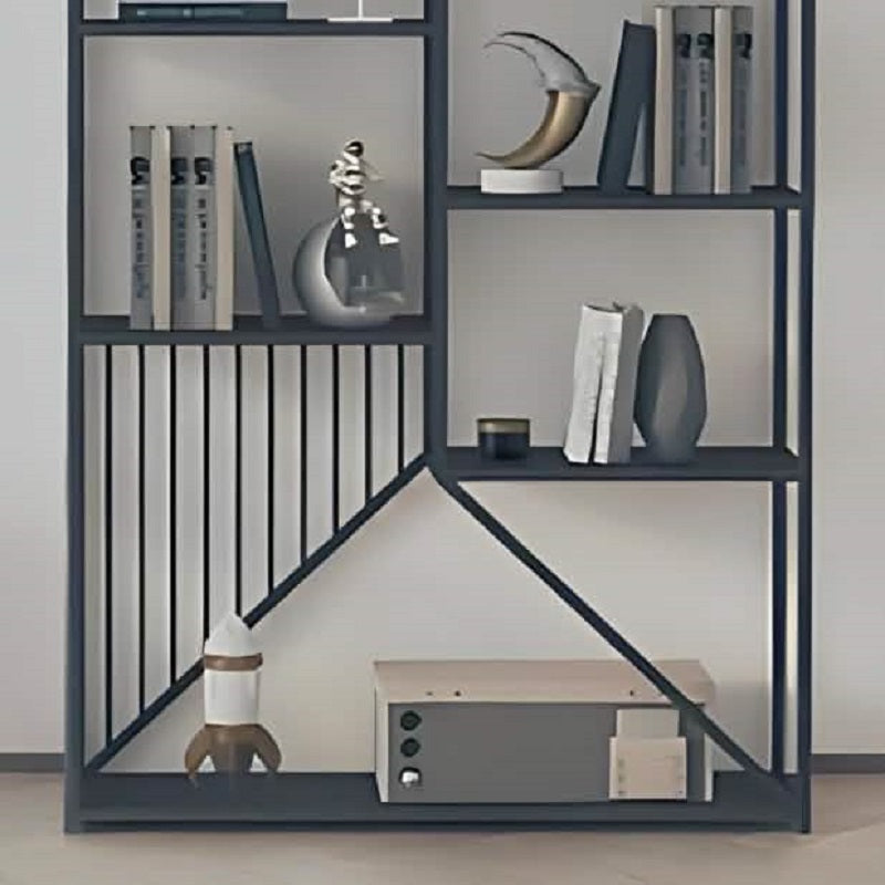 وحدة أرفف ستيل و ام دي اف، 100*30*180 سم