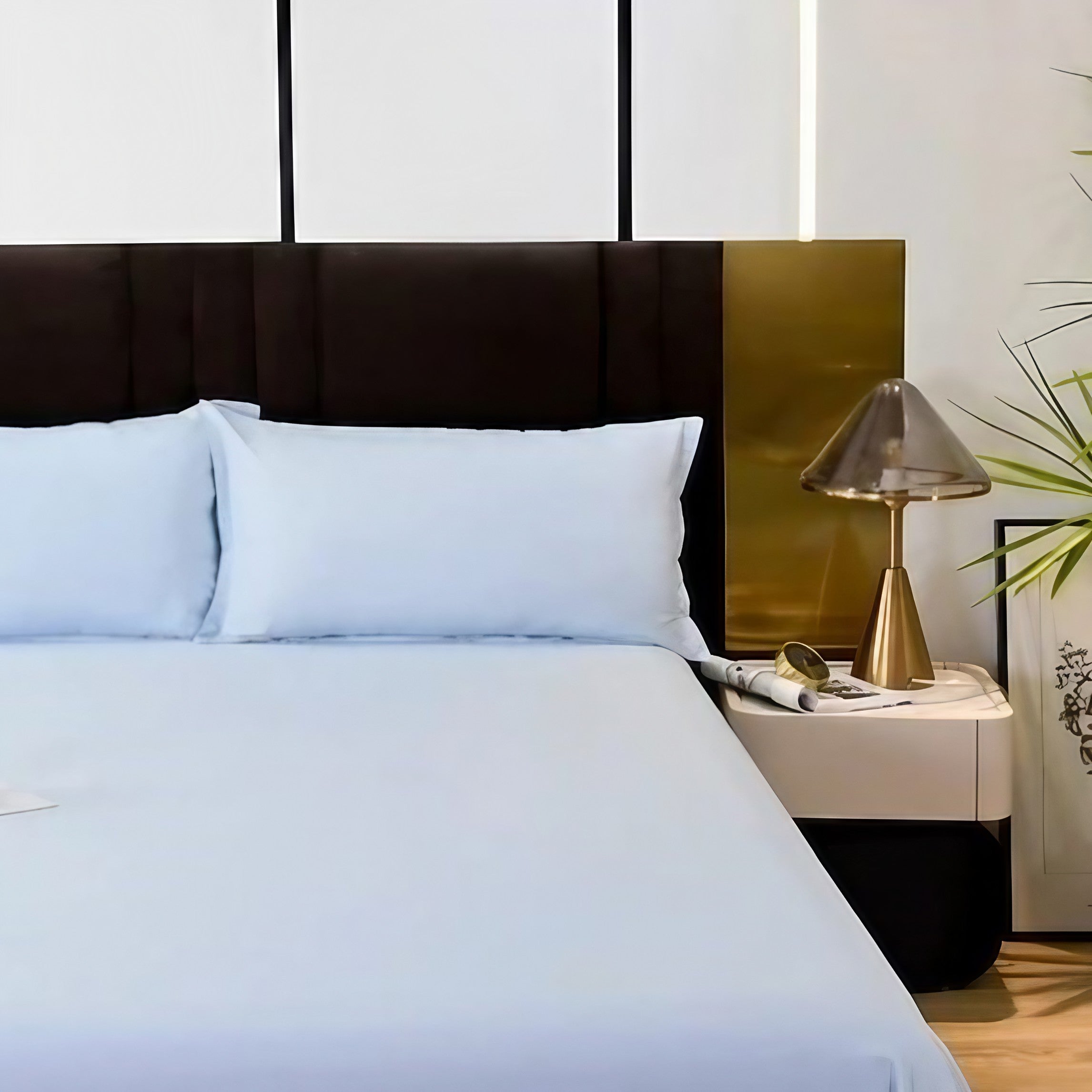 طقم ملاية سرير مايكروفايبر، 220*180 سم - لبني