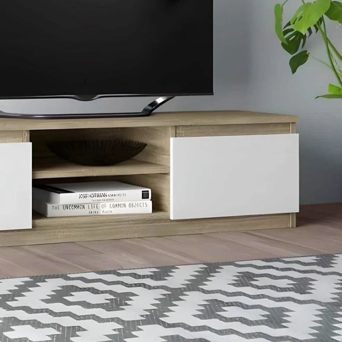 ترابيزة تليفزيون خشب ام دي اف، 160*30*40 سم