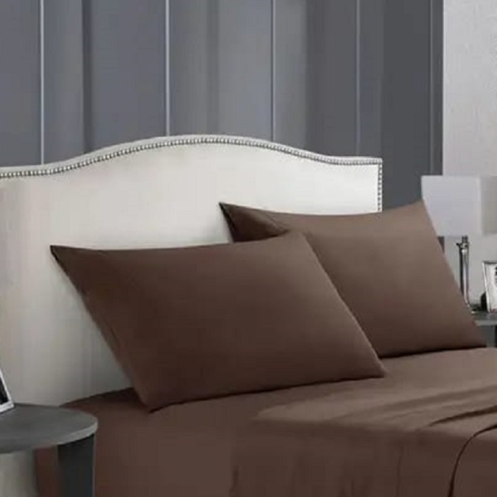 طقم ملاية سرير مايكروفايبر، 240*220 سم - بني