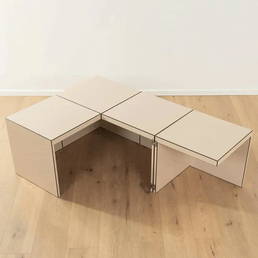 ترابيزة متعدد الوظائف ام دي اف 90*90*45 سم - CLG729 - Homix