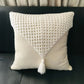 كوشن مكرمية قطن، 40*40 سم