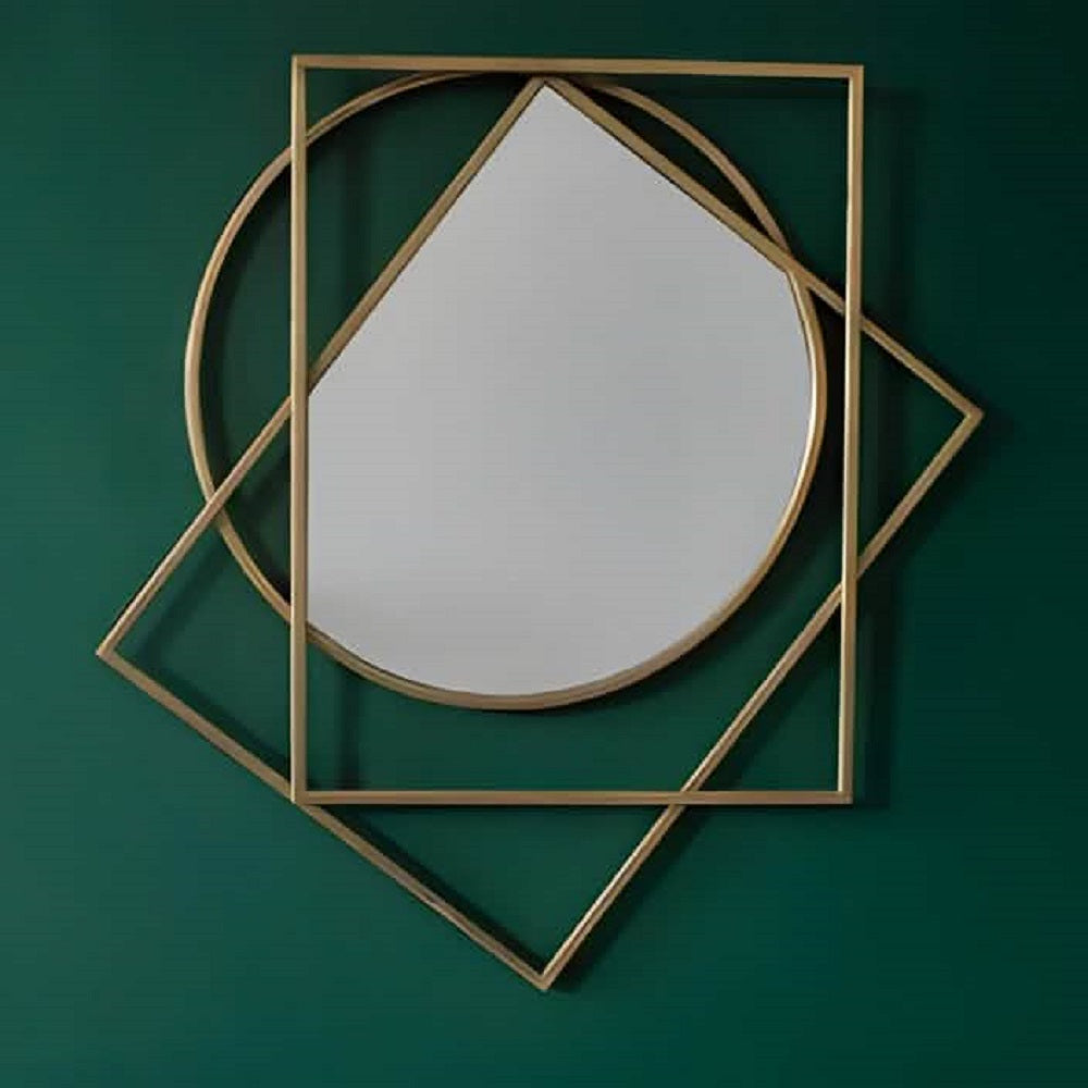 مرايا حائط بإطار ستيل، 70*90 سم