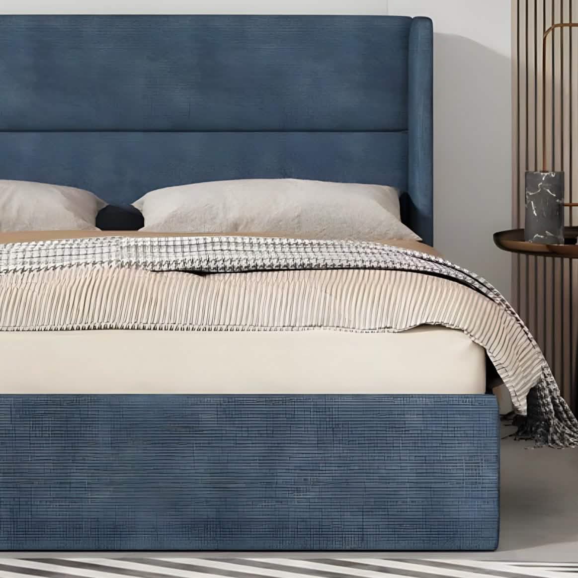 سرير كوين خشب كونتر، 150*195*120 سم