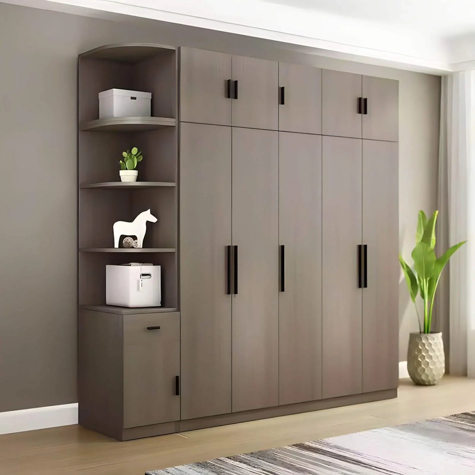 دولاب خشب ام دي اف، 240*60*240 سم