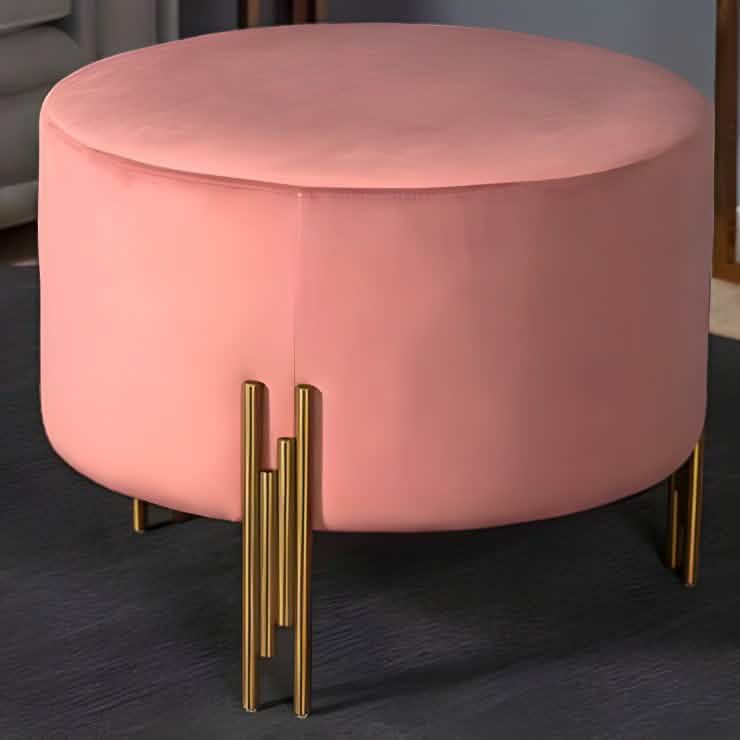 بوف معدن و قماش 50*50 سم - RON133 Royal Iron