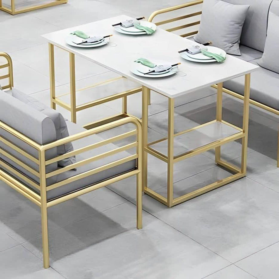 سفرة معدن و ام دي اف مع 2 كرسي - RON320 Royal Iron