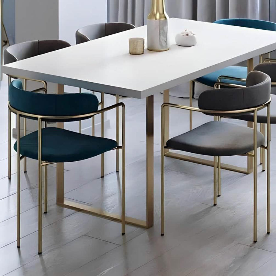 سفرة معدن و ام دي اف مع 6 كراسي - RON316 Royal Iron