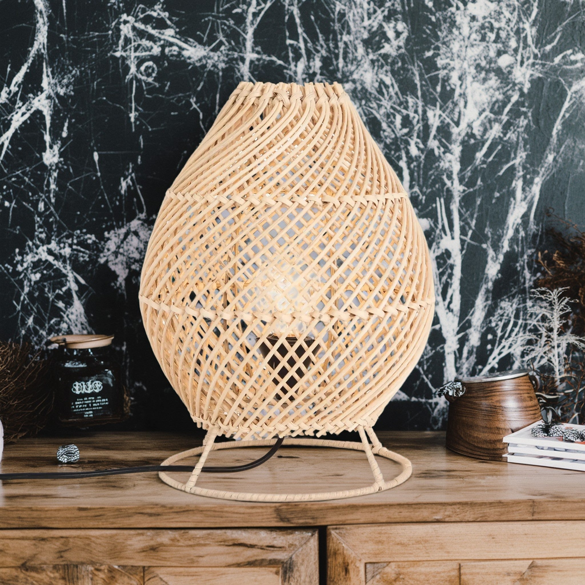 أباجورة بامبو، 25*30 سم