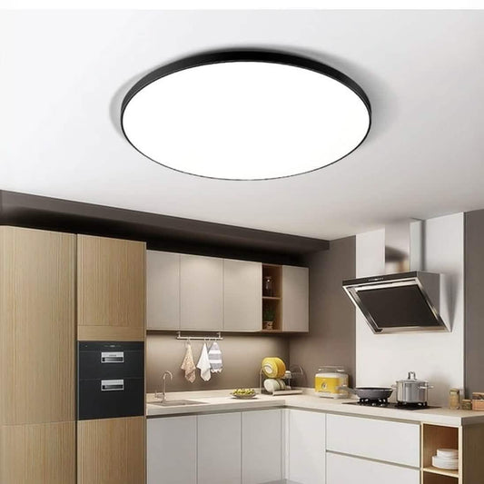 نجفة أكريليك، 38*10 سم- أبيض× أسود