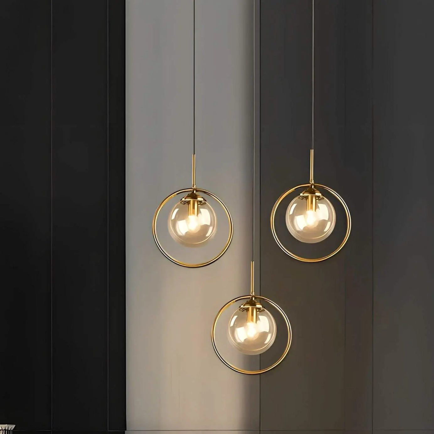 نجفة معدن و زجاج، 25*35 سم