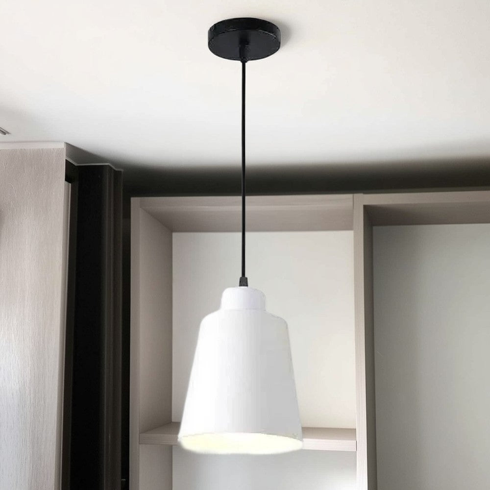 نجفة معدن، 13*138 سم - أبيض