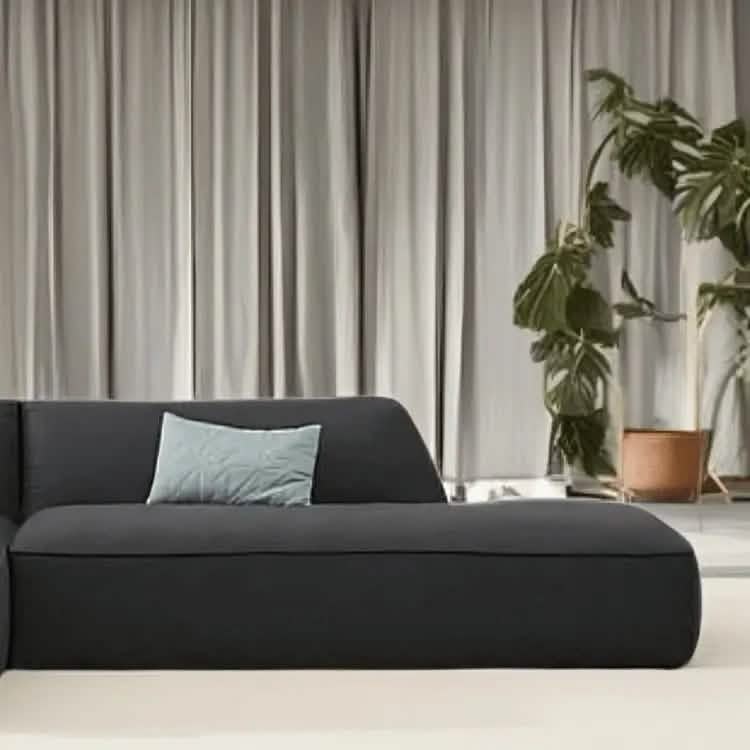 كنبة زاوية خشب زان أحمر 260*180*70 سم - KAR86 - Homix