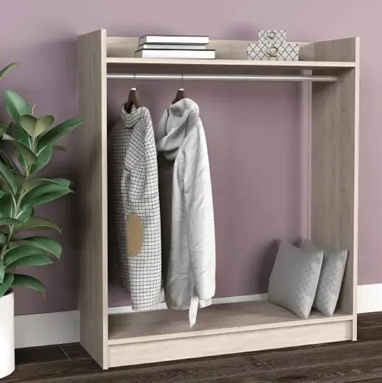 شماعة ملابس خشب ام دي اف، 100*35*120 سم