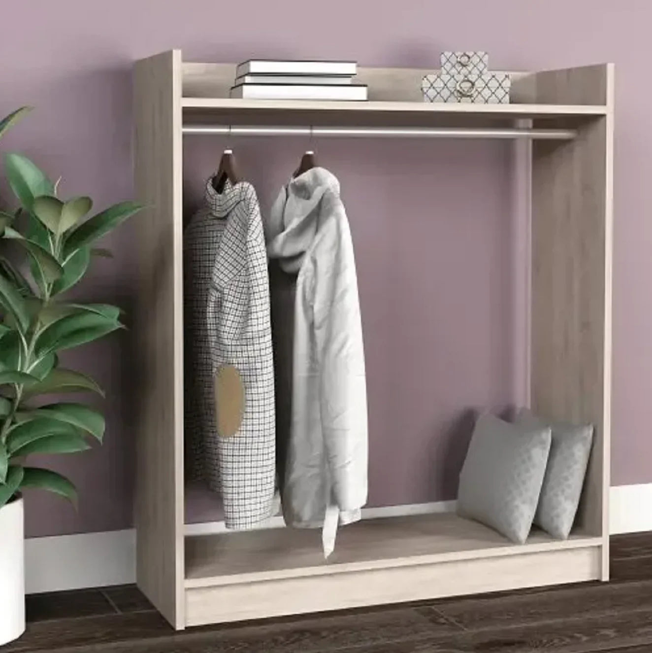 شماعة ملابس خشب ام دي اف، 100*35*120 سم