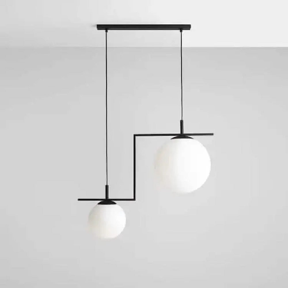 نجفة معدن و زجاج، 55*73 سم