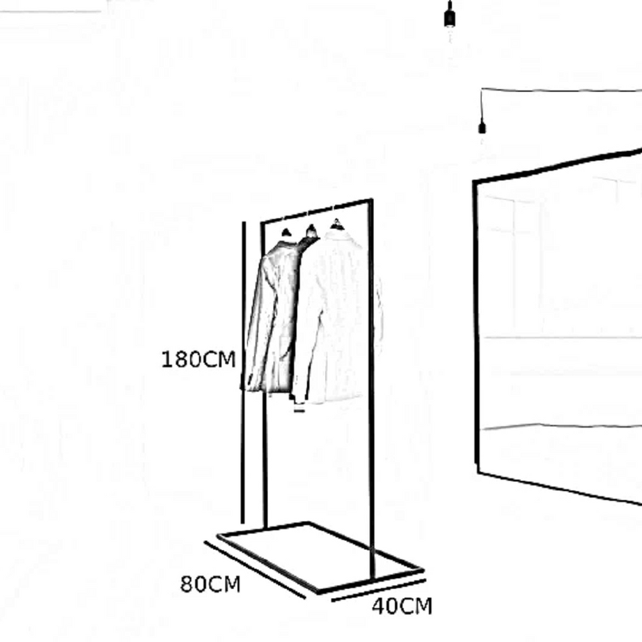 شماعة ملابس معدن، 80*40*180 سم