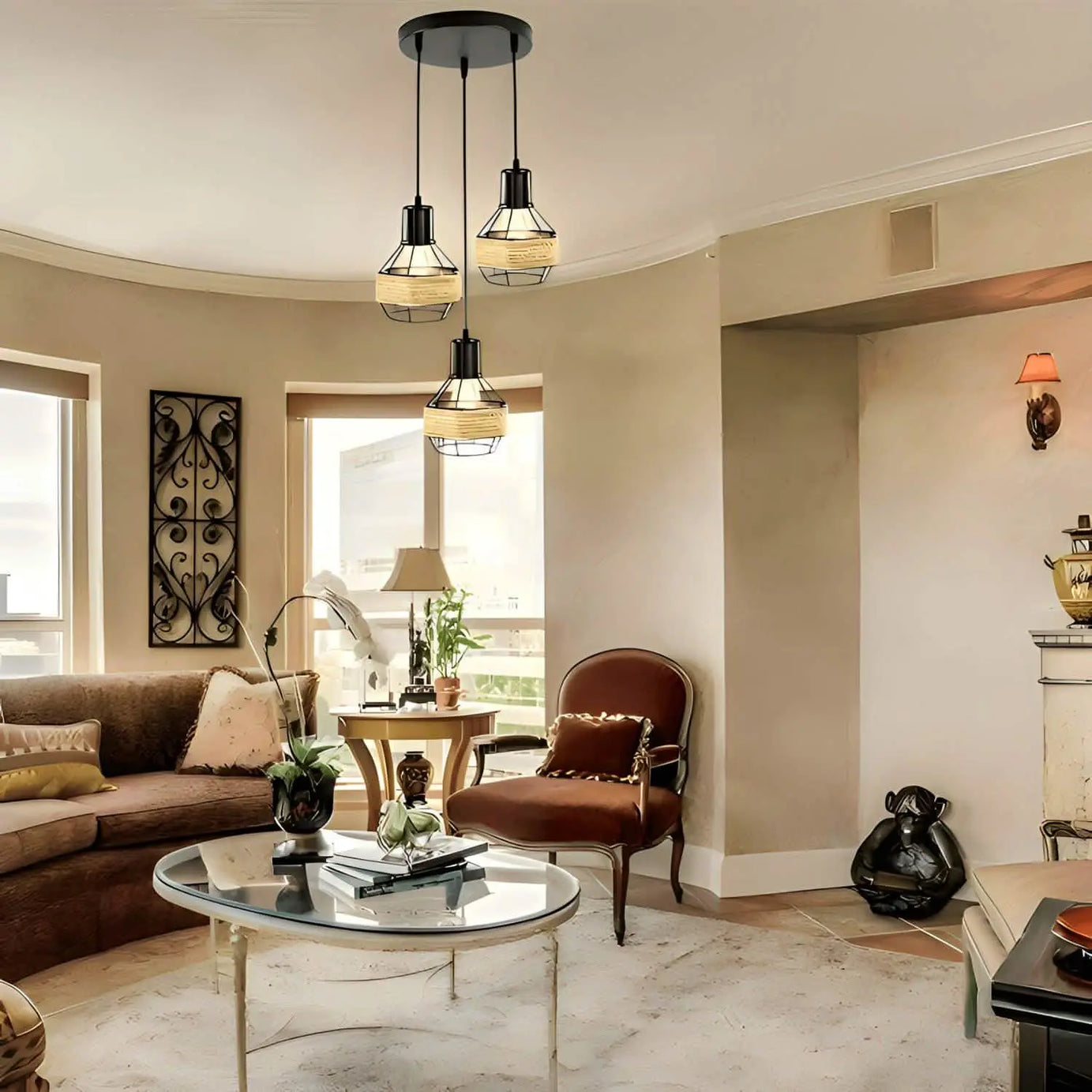 نجفة معدن 3 لمبات 27*25 سم - YLG223 Y-Lights
