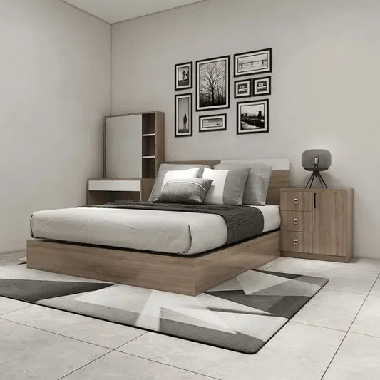 غرفة نوم، خشب ام دي اف - 3 قطع