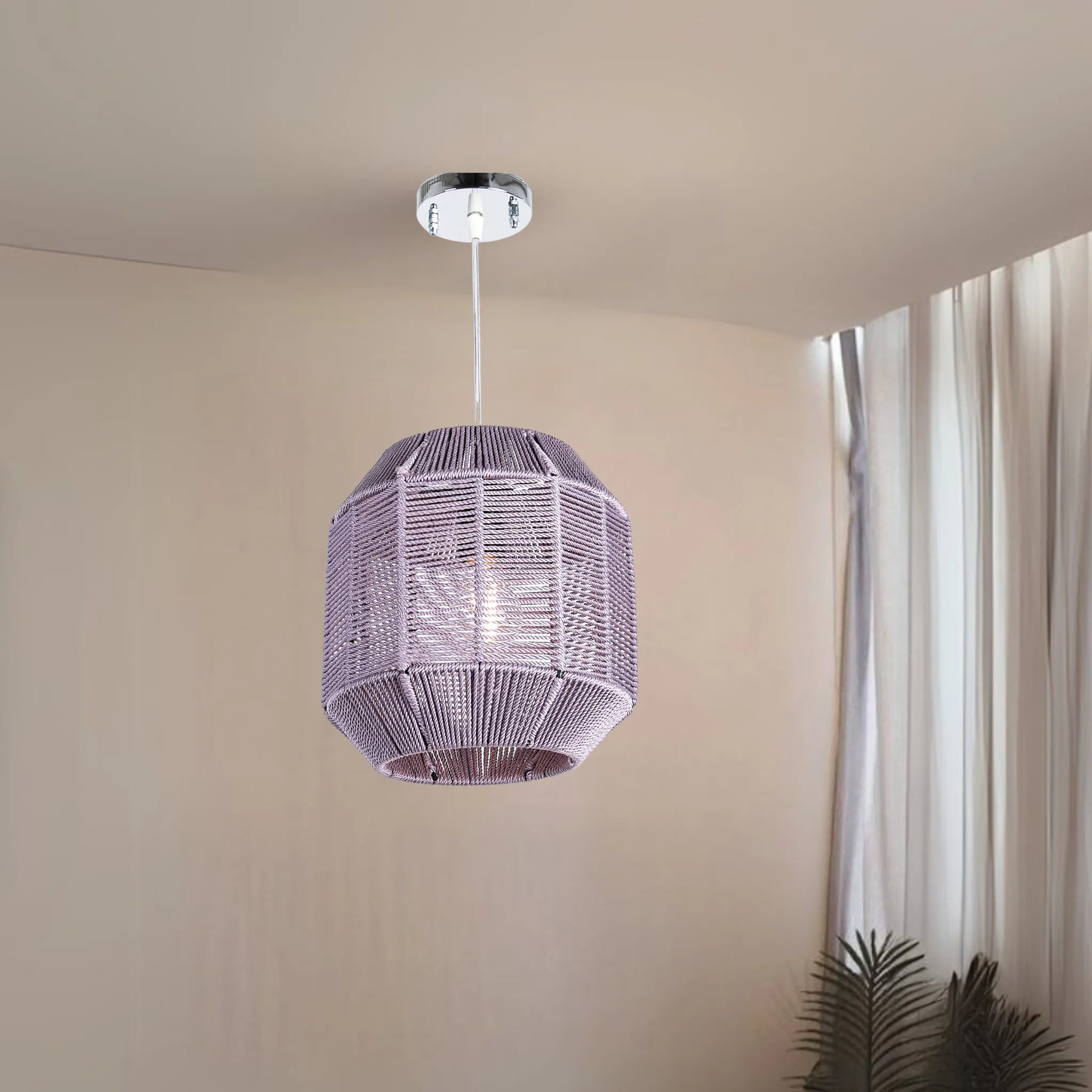 نجفة خيوط مكرمية، 30*25 سم
