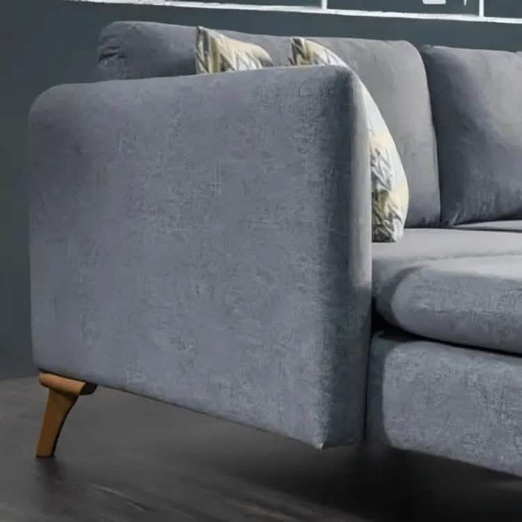 كنبة زاوية رمادي 300*180*75 سم - KAR76 - Homix