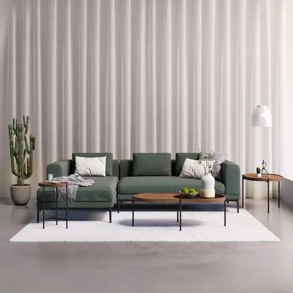 ركنة خشب زان أحمر، 300*180*75 سم