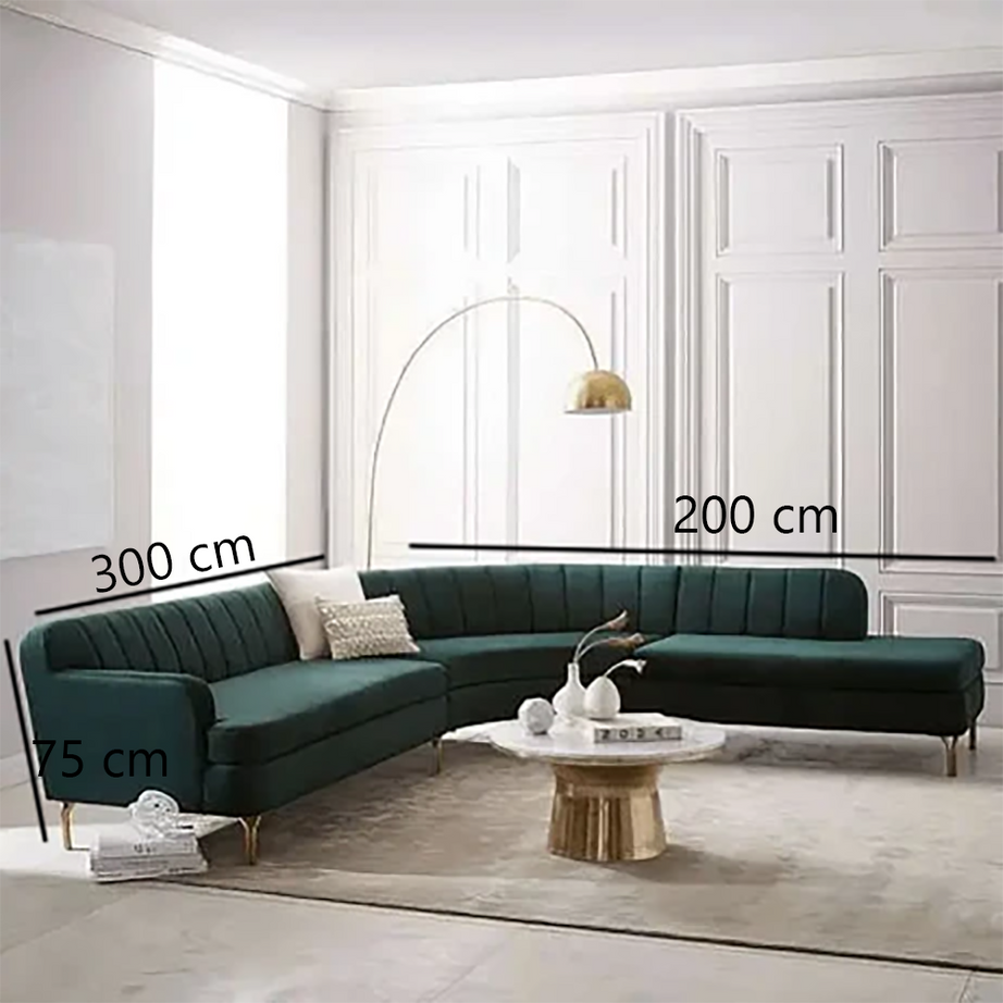 ركنة خشب زان أحمر، 300*200*75 سم