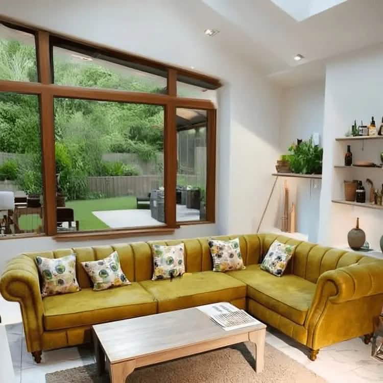 ركنة خشب زان أحمر، 300*200*80 سم