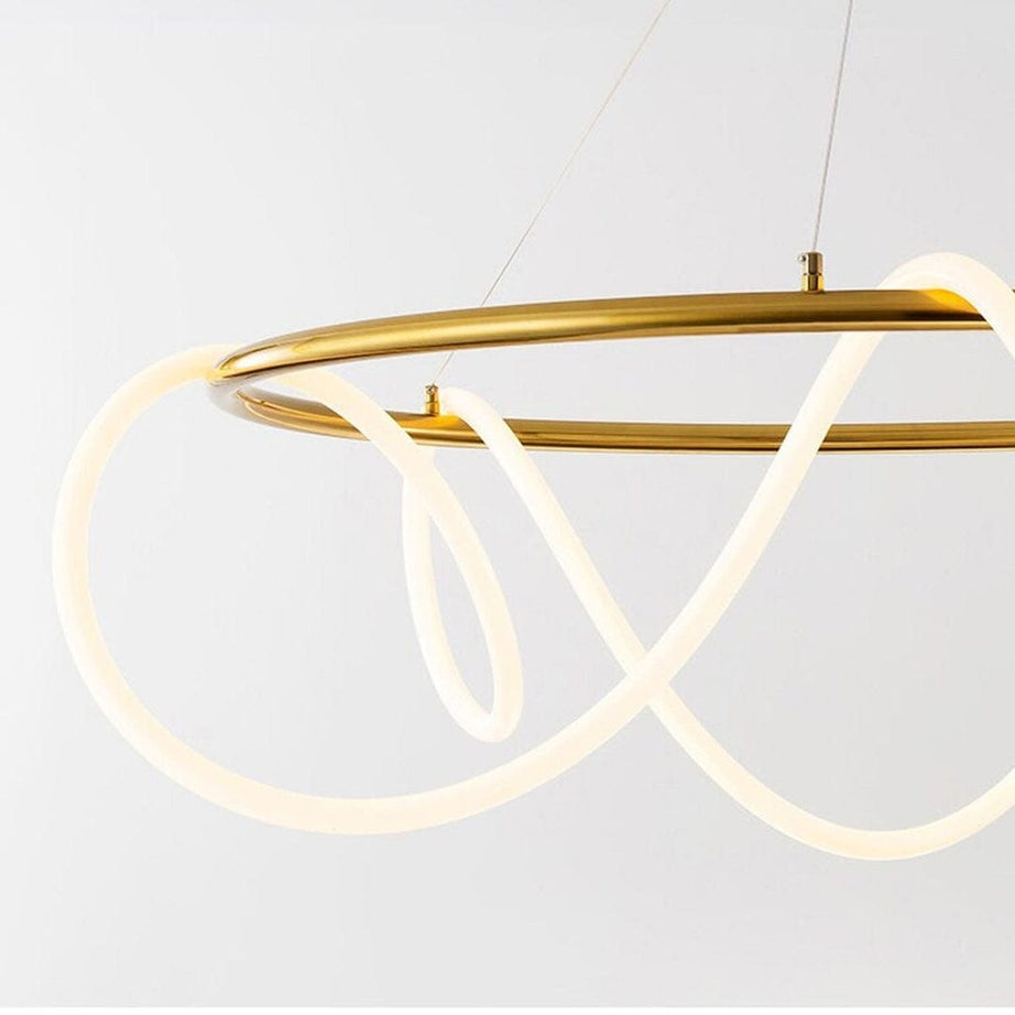 نجفة معدن و أكريليك، 40*70 سم- ذهبي