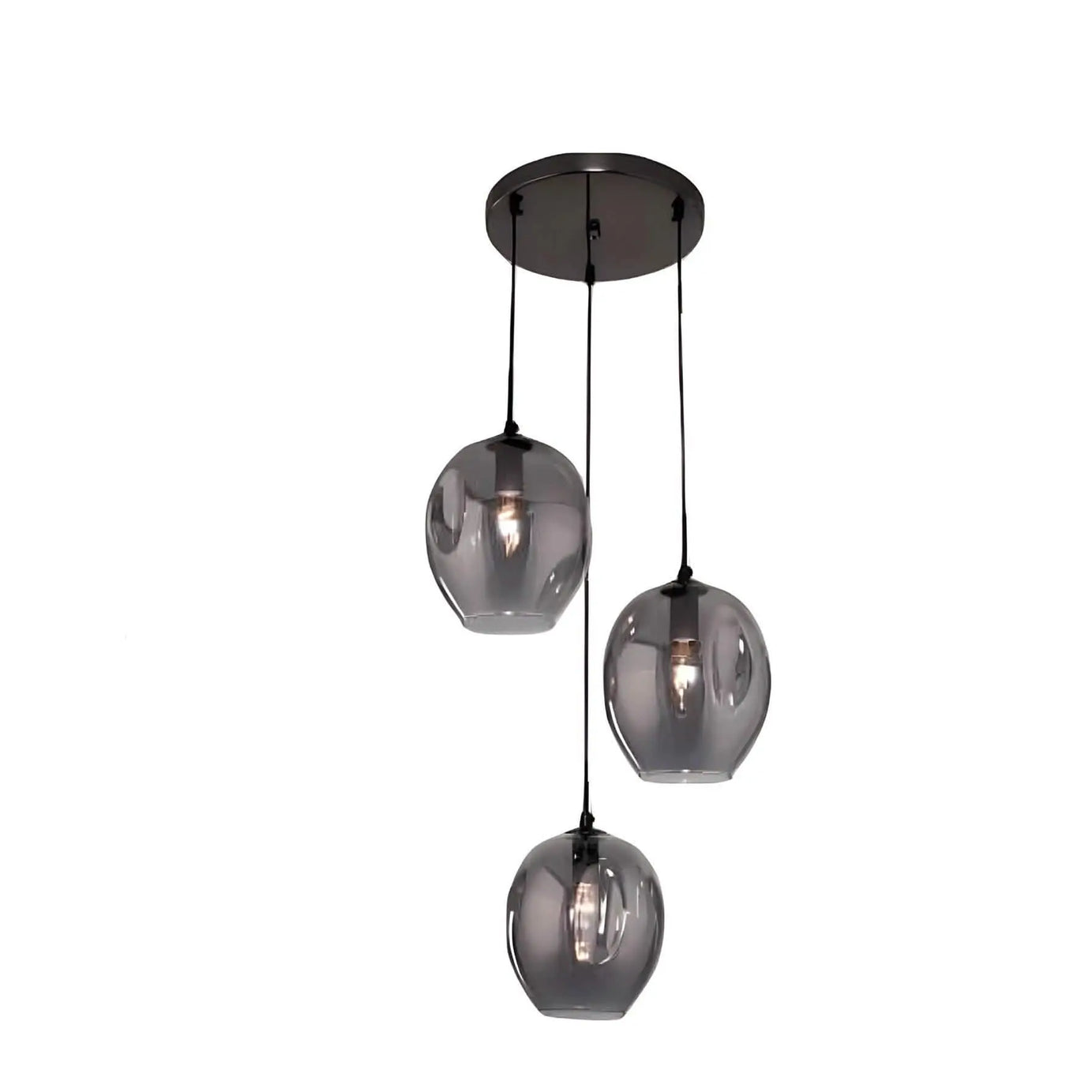 نجفة معدن و زجاج، 30*15 سم