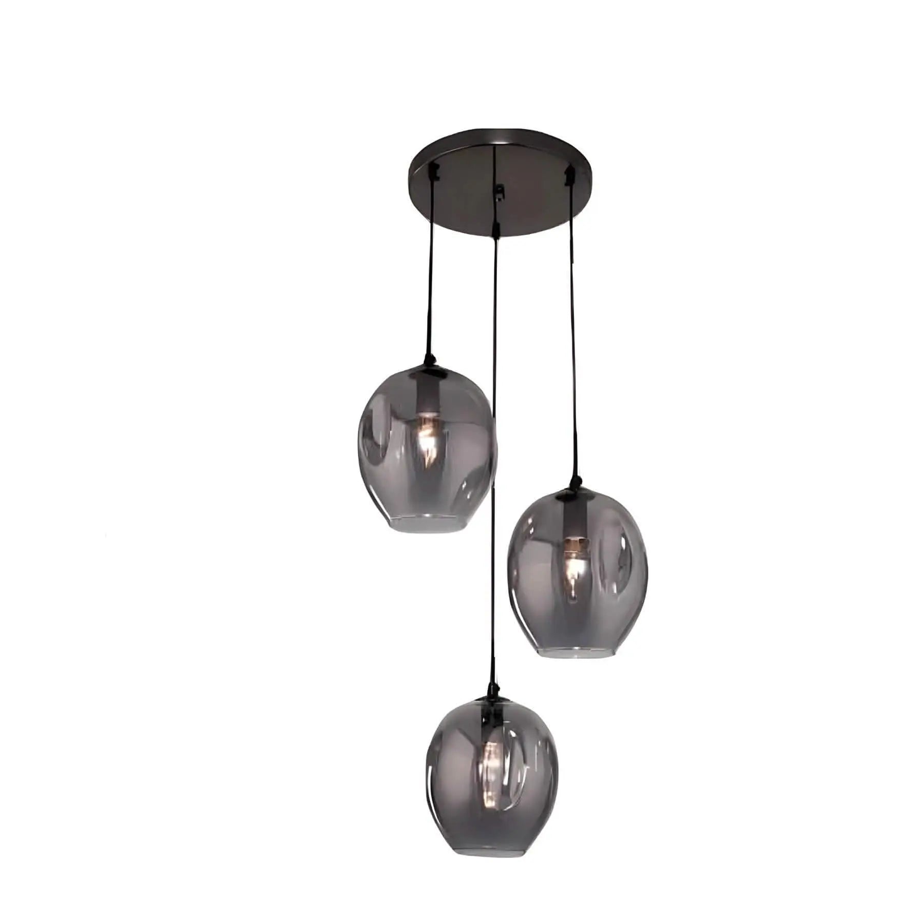 نجفة معدن و زجاج، 30*15 سم