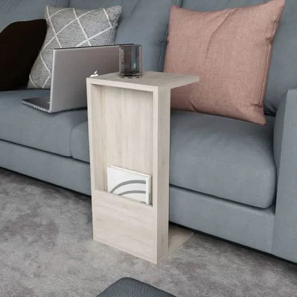 ترابيزة جانبية ام دي اف، 30*40*63 سم - بيج