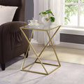 ترابيزة جانبية زجاج 30*30*60 سم - RON71 Royal Iron