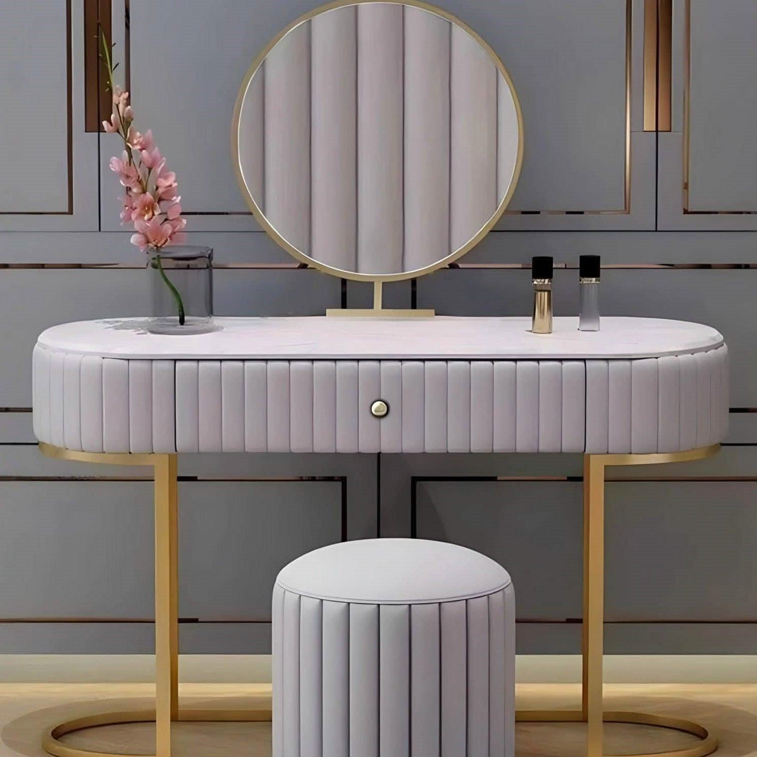 تسريحة خشب ام دي اف و ستيل، 3 قطع