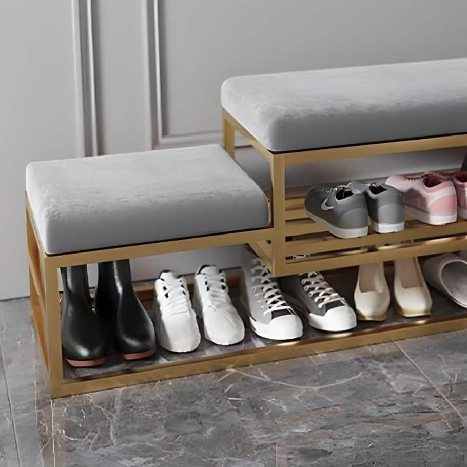 بانكيت معدن ذهبي 120*40*60 سم - RON104 Royal Iron