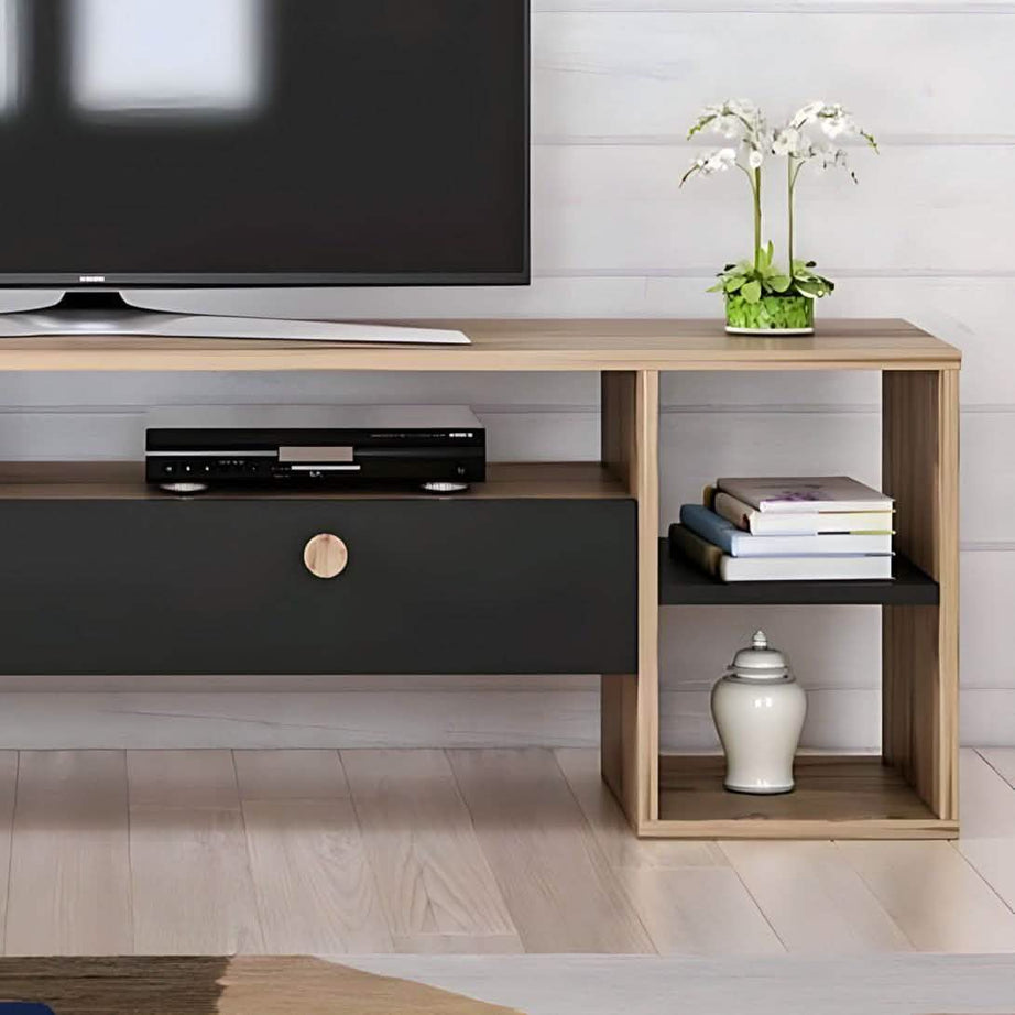 ترابيزة تليفزيون ام دي اف 160*30*45 سم - BAL18 El Batal Furniture