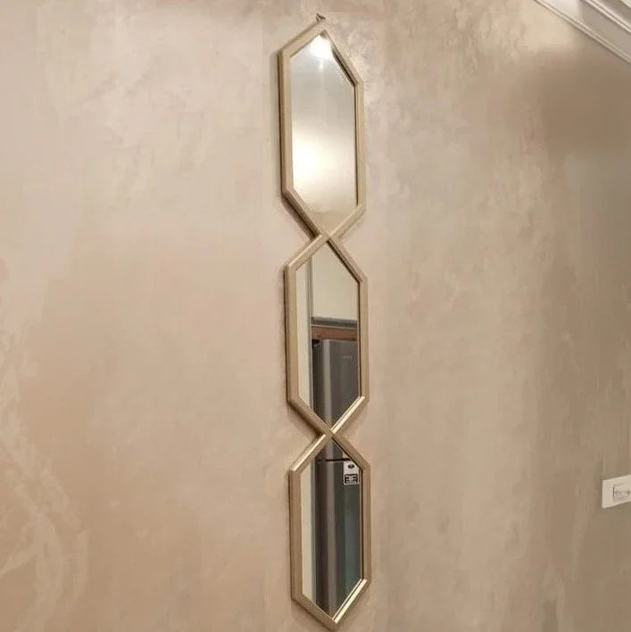 مرايا حائط بإطار خشب ام دي اف، 15*2*80 سم