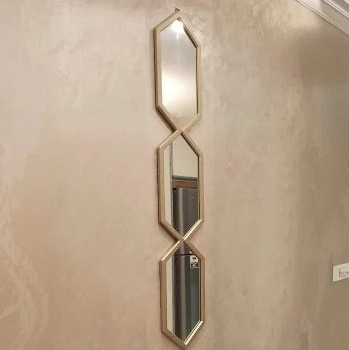 مرايا حائط بإطار خشب ام دي اف، 15*2*80 سم