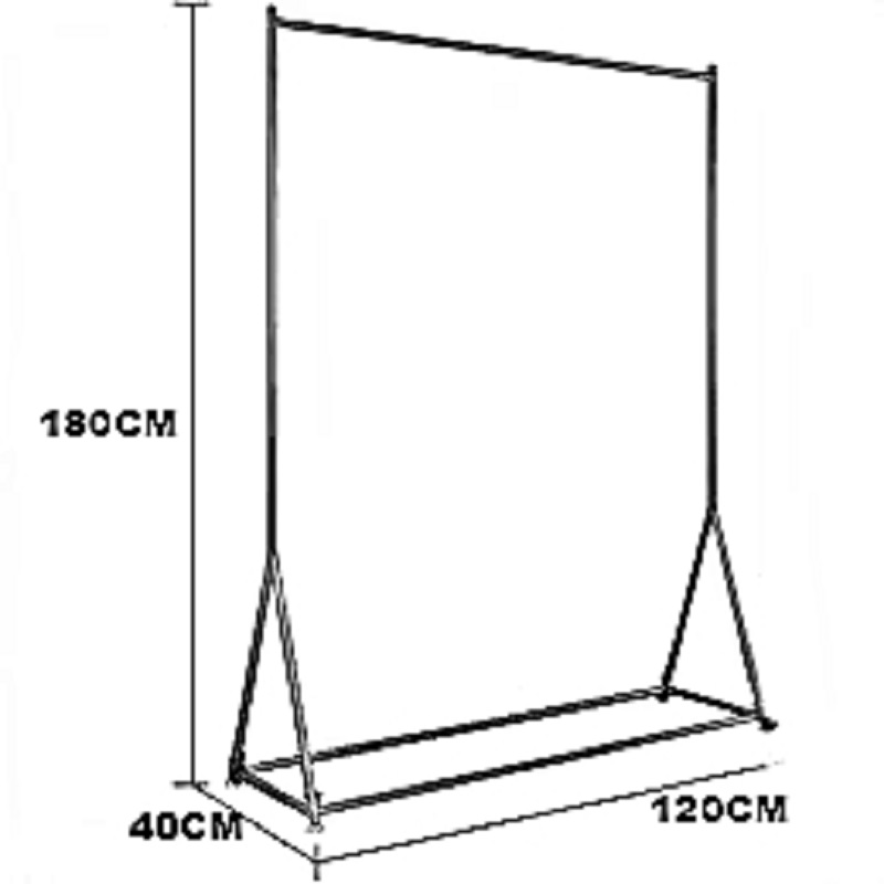 شماعة ملابس ستيل، 120*40*180 سم