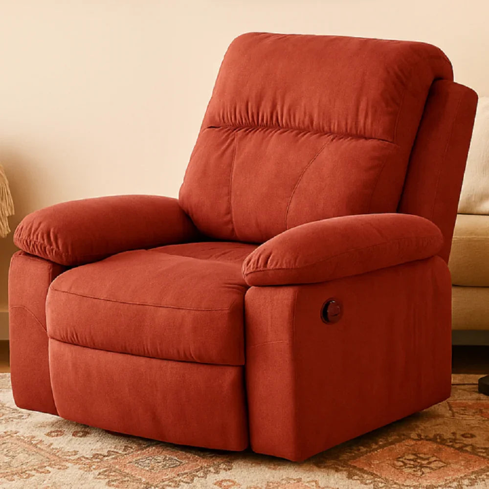 كرسي استرخاء ليزي بوي خشب زان، 95*74*105 سم - أحمر